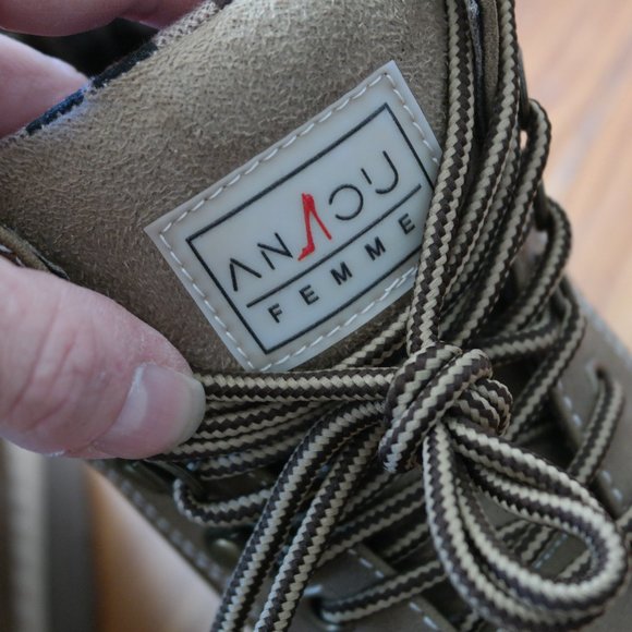 ANJOUFEMME Work Hiking Ankle Boots For Women Waterproof Outdoor Lightweight S 10 - Picture 7 of 10